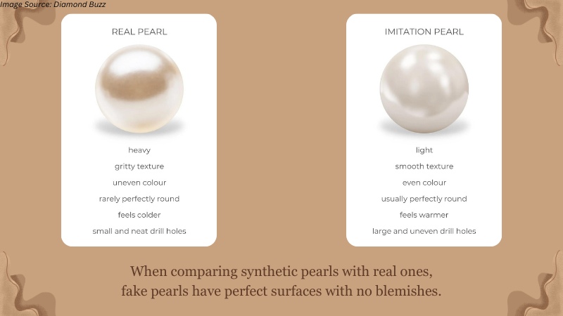 comparing synthetic pearls with real ones